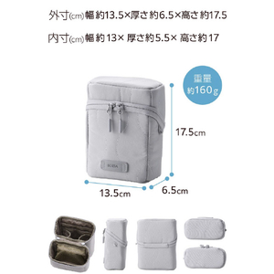エレコム キルティング ツールポーチ スタンドタイプ グレー BMA-QTGPTLSGY-イメージ8