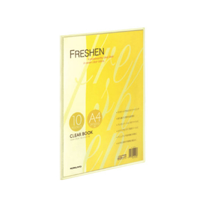 コクヨ クリアファイル フレッシェン 固定式 A4 10ポケット 黄 5冊 FC03431-ﾗ-S20Y-イメージ1