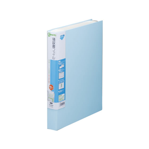 キングジム スキットマン 領収書ファイル A4 48ポケット 水色 F839303-2382ﾐｽ-イメージ1