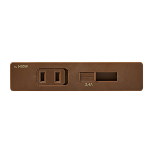 エルパ 家具用コンセントUSB AC1個口+Type-C1ポート ブラウン FO-RUC112T(BR)-イメージ3