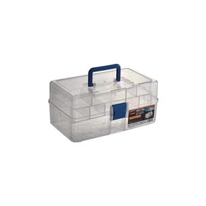 トラスコ中山 TRUSCO　透明工具箱　中皿付き TCRBOXN-イメージ1