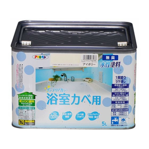 アサヒペン New水性インテリア浴室カベ 5L アイボリー FCB774G-イメージ1