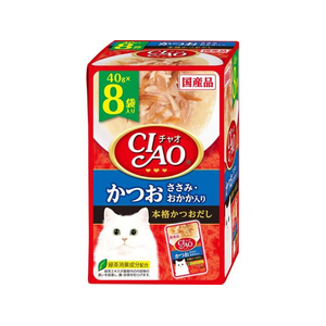 いなば CIAO パウチ かつお ささみ・おかか入り 40g×8P FCF665N-イメージ1