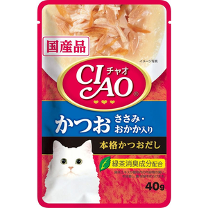 いなば CIAO パウチ かつお ささみ・おかか入り 40g×8P FCF665N-イメージ2