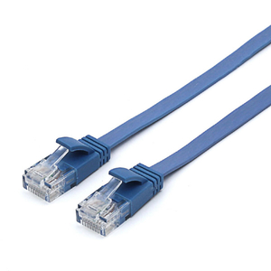 JTT Cat6A フラットLANケーブル 0.5m ブルー Cat6A フラットLANケーブル ブルー JTLAN6A-F05BL-イメージ9