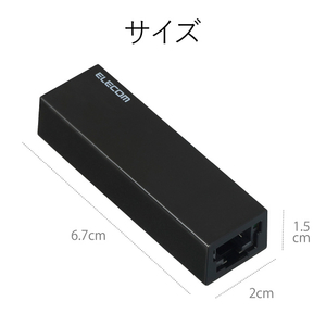 エレコム USB2．0 LANアダプター ブラック EDC-FUA2-B-イメージ6