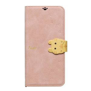 NATURAL design AQUOS Wish4(SH-52E/A402SH)用カード入れ・スタンド機能付手帳型ケース NewCocotte ピンクベージュ AQW4-COT03-イメージ1