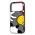 レイ・アウト iPhone 18 Pro Max用 / 17 Pro Max用  / ディズニー / maru 衝撃吸収 バンパー ハイブリッドケース / ミッキーマウスカラー_1 RJ-DP59K4TB/MK26