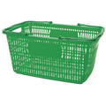 スマートバリュー ショップかご 30L 緑 FC28624-B264J-GR
