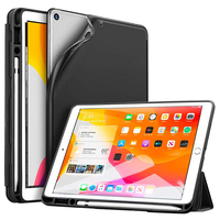 ESR 2019/2020 iPad 10.2inch専用ペンシルホルダー付きSmart Folio Case ブラック ES18213