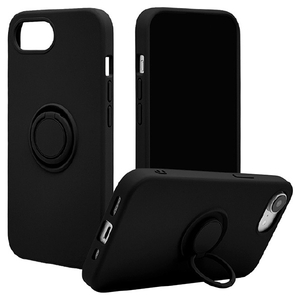 ラスタバナナ iPhone17e/16e用 TPUリングケース ブラック 9457IP6ETPRBK-イメージ1