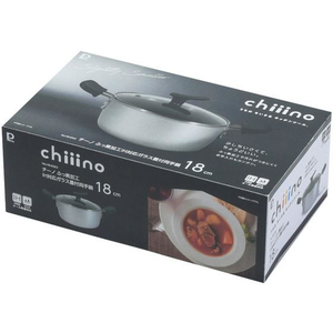 パール金属 chiiino ふっ素IH対応ガラス蓋付両手鍋 φ18cn FC870NM-HB-6562-イメージ3