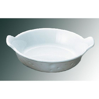 Royale ロイヤル 深型 丸耳付グラタン皿 No.610 18cm ホワイト FC502LN-5105500