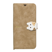 NATURAL design AQUOS Wish4(SH-52E/A402SH)用カード入れ・スタンド機能付手帳型ケース NewCocotte ベージュ AQW4-COT05