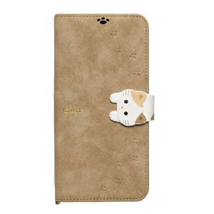 NATURAL design AQUOS Wish4(SH-52E/A402SH)用カード入れ・スタンド機能付手帳型ケース NewCocotte ベージュ AQW4-COT05-イメージ1