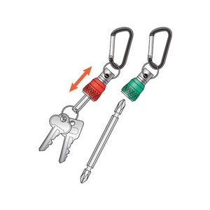 トラスコ中山 ビットホルダ カラビナ付 黒 FC861EE-4373804-イメージ2