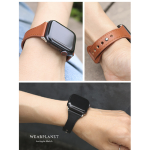WEARPLANET Apple Watch 42/41/40/38mm用Slim Line フラット本革バンド アンティークグレー WP23214AWGR-イメージ15