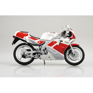 アオシマ Yamaha TZR250 '89 シルキーホワイト/ファインレッド AﾊﾞｲｸｶﾝｾｲﾔﾏﾊTZR50SWFR-イメージ2