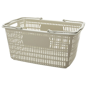 スマートバリュー ショップかご 30L 灰 FC28625-B264J-GY-イメージ1