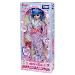 タカラトミー リカちゃん LD-14 エコネコゆかたリカちゃん LD14ｴｺﾈｺﾕｶﾀﾘｶﾁﾔﾝ-イメージ5