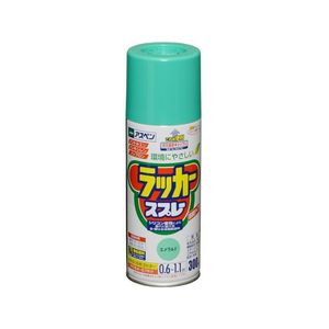 アサヒペン アスペンラッカースプレー 300ml エメラルド FC182NS-イメージ1