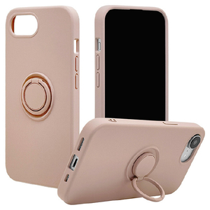 ラスタバナナ iPhone17e/16e用 TPUリングケース スモーキーピンク 9458IP6ETPRSPK-イメージ1