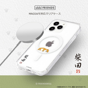 abbi FRIENDS iPhone 16 Plus用しばたさんMagSafe対応クリアケース 柵の向こう ABF27214I16PL-イメージ2