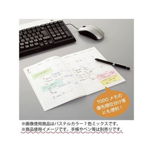 コクヨ 強粘着ふせん〈K2〉 75×25 7色ミックス ネオン40冊 F028565-K2ﾒ-KN7525X40-イメージ6