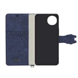 NATURAL design AQUOS Wish4(SH-52E/A402SH)用カード入れ・スタンド機能付手帳型ケース NewCocotte ネイビー AQW4-COT06-イメージ2