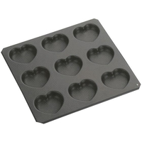 タイガークラウン Black マドレーヌ型 ハート型 9P No.5044 FC611LK-3899200