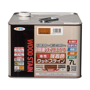アサヒペン 油性強着色ウッドステイン 7L ライトオーク FC966NU-イメージ1