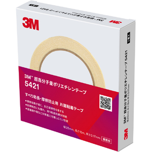 ３Ｍ 超高分子量ポリエチレンテープ（再剥離）５４２１　 ２５ｍｍＸ１５ｍ　白　個装 5421 25X15-イメージ2