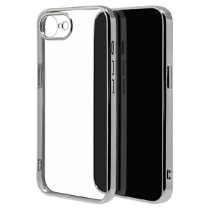 ラスタバナナ iPhone17e/16e用 極TPUケース メタルフレーム シルバー 9459IP6ETPLSV-イメージ1