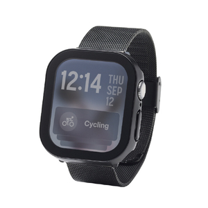 エレコム Apple Watch 42mm用フルカバーケース/プレミアムガラス/高透明/防水 ブラック AW-25BFCGEBK-イメージ2