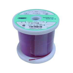 ニッサチェイン 赤色 コーティングワイヤーロープ 1.5mm×100m 1.0(1.5)赤色1003080 FC312EZ-1460846-イメージ1