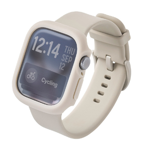 エレコム Apple Watch 42mm用フルカバーケース/TOUGH SLIM LITE/プレミアムガラス ベージュ AW-25BFCTSLBE-イメージ2