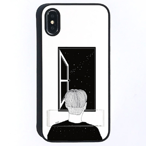 Dparks iPhone XS/X用ケース spirit case 窓際の男 DS15216I58-イメージ1