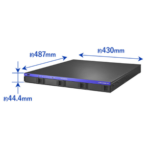 I・Oデータ Windows Server IoT 2025 for Storage Workgroup 4(受注生産) ドライブラックマウント法人向けNAS 48TB HDL4-Z25WATB48U-イメージ2