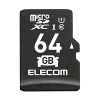 エレコム ドライブレコーダー向け microSDXCメモリカード(64GB) ブラック MF-DRMR064GU11