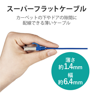 エレコム Cat7 LANケーブル 5．0m ブルー LD-TWSF/BU5-イメージ5