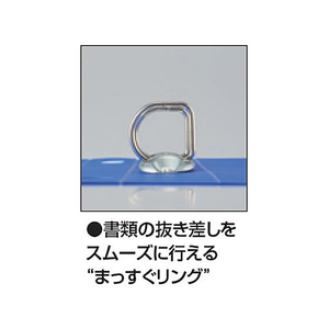 コクヨ Dリングファイル[スムーススタイル] A4タテとじ厚20mm青10冊 FC92089-ﾌ-UDS420B-イメージ5