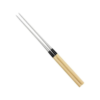 金口製作所 本焼ステンレス 朴柄盛箸 165mm No.21016 FC519LB-0922300