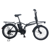 PELTECH X-adventure 20型折り畳み外装6段変速ハイパワーモデル ブラック TDN-246L-MBK