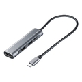 サンワサプライ HDMIポート付 USB Type-Cハブ USB3TCH37GM