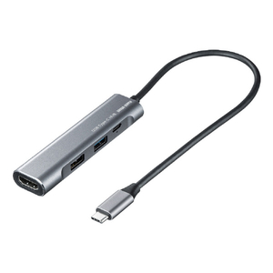 サンワサプライ HDMIポート付 USB Type-Cハブ USB-3TCH37GM サンワサプライ HDMIポート付 USB Type-Cハブ USB-3TCH37GM
