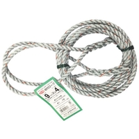 ユタカメイク 台付ロープ PE&PP混紡ロープ 9mm×4m グレー94 FC016FW-8552738