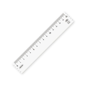共栄プラスチック メタクリル直線定規 15cmA-2015 FC976WK-4605532-イメージ1