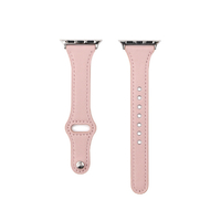 WEARPLANET Apple Watch 42/41/40/38mm用Slim Line フラット本革バンド ティックルピンク WP23217AWPK
