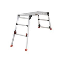 トラスコ中山 TRUSCO　足場台　アルミ製　脚部伸縮タイプ　高さ0．60～0．91m TDWG-610