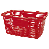 スマートバリュー ショップかご 30L 赤 FC28628-B264J-RE